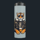 Cool Tiger Beer Glass - Unique Animal Design Drink Thermal Tumbler<br><div class="desc">Elevate your drinking experience with this striking glass featuring a cool tiger in sunglasses and a leather jacket,  holding a beer. Perfect for beer lovers and those who appreciate unique,  eye-catching designs. Made from durable material,  ideal for everyday use or as a statement piece.</div>