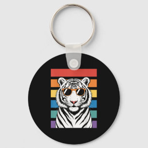 Cool Tiger Costume For Men Women Kids Pattern Tige Keychain