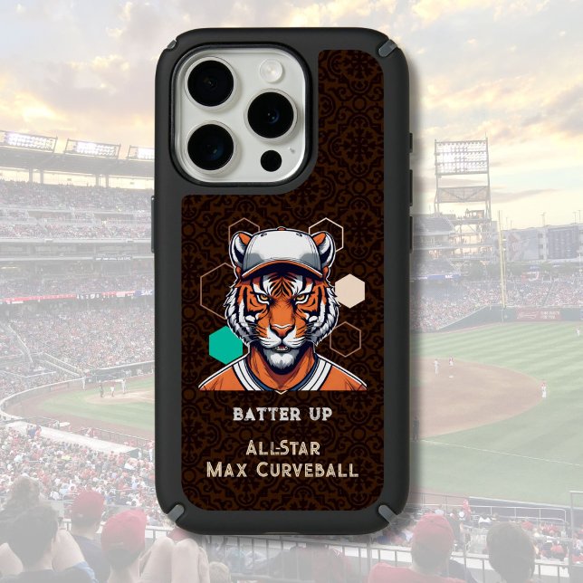 Cool Tiger Gift for Baseball Players Lover Coaches Speck iPhone Case (Cool Tiger Gift for Baseball Players Lover Coaches)