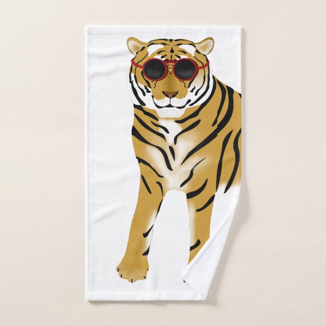 Cool Tiger Hand Towel (Hand Towel)