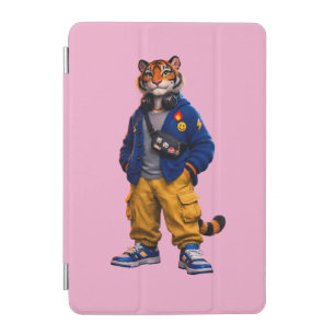Cool Tiger in Streetwear Art - Urban Style Tiger iPad Mini Cover