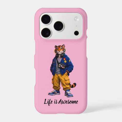 Cool Tiger in Streetwear Art - Urban Style Tiger iPhone 17 Pro Case