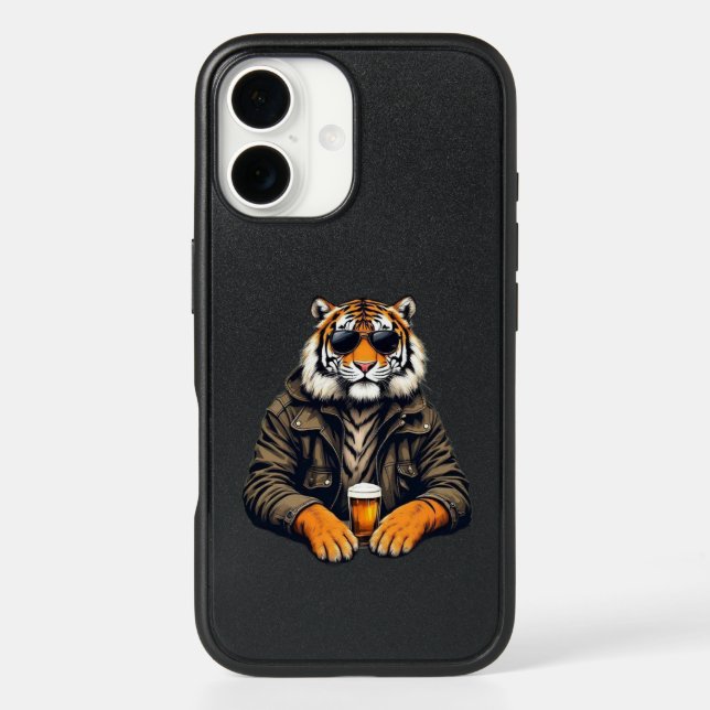 Cool Tiger iPhone 16 Case - Otterbox Symmetry Seri (Back)