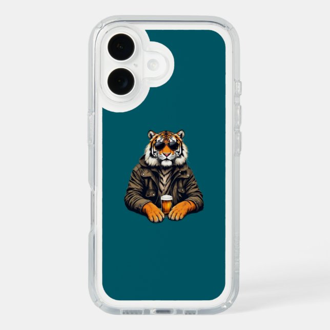 Cool Tiger iPhone 16 Case - Unique Design & Durabl (Front)