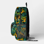 Cool Tiger Jungle Animal, Personalized Name Text Printed Backpack (Right)
