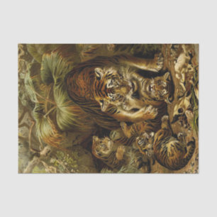cool tiger lovers decoupage crafting lovers tissue paper