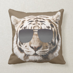 Cool Tiger Throw Pillow