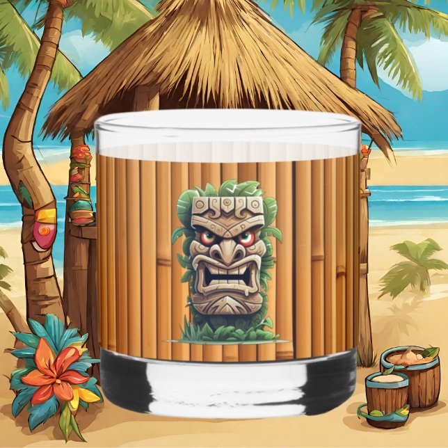 Cool Tiki head party Whiskey Glass (Creator Uploaded)