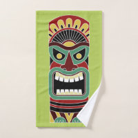 Cool Tiki Totem custom color hand towel 3