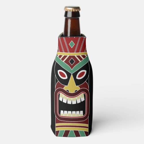 Cool Tiki Totem custom name bottle cooler