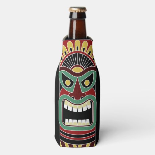 Cool Tiki Totem custom name bottle cooler