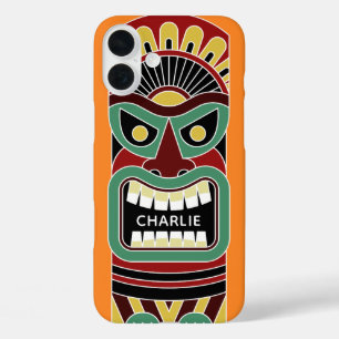 Cool Tiki Totem custom name & color phone cases