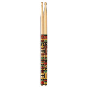 Cool Tiki Totem custom name Drum Sticks