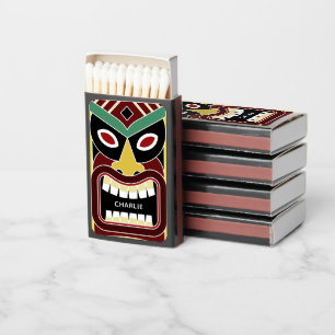 Cool Tiki Totem custom name Matchboxes