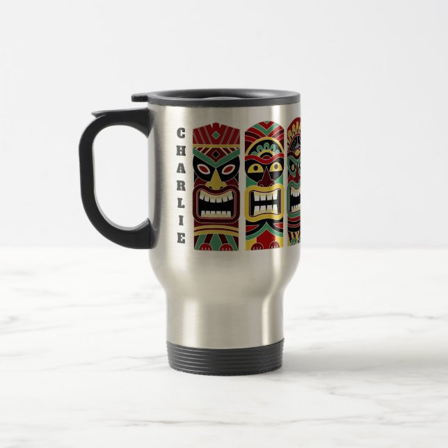 Cool Tiki Totems custom name mugs (Left)
