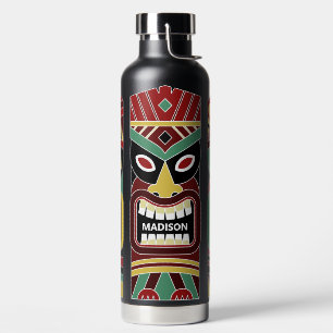 Cool Tiki Totems custom name Water Bottle