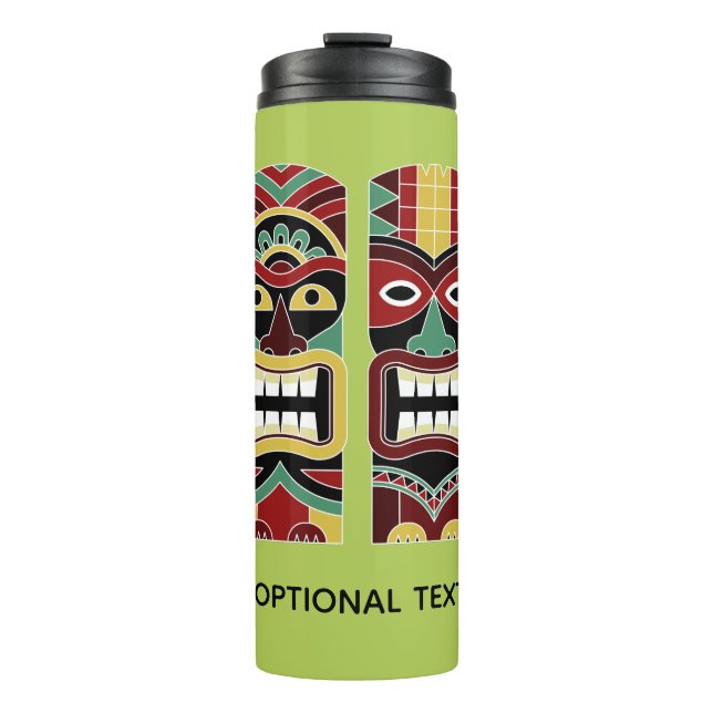 Cool Tiki Totems custom text & color tumbler (Front)