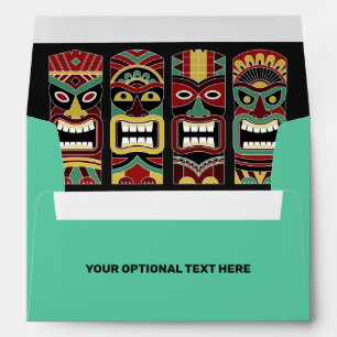 Cool Tiki Totems custom text Envelope