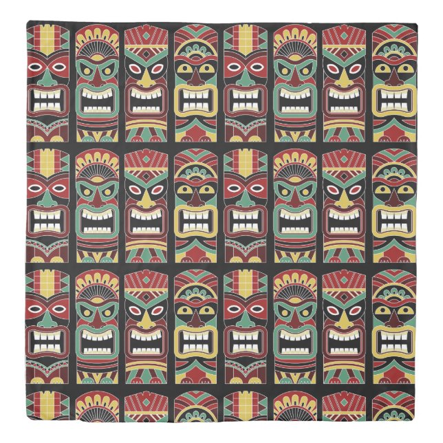 Cool Tiki Totems duvet covers (Front)
