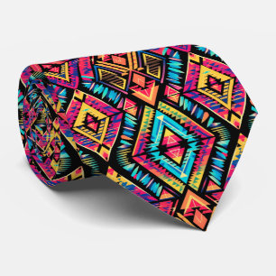 Cool tile Aztec pattern  Neck Tie