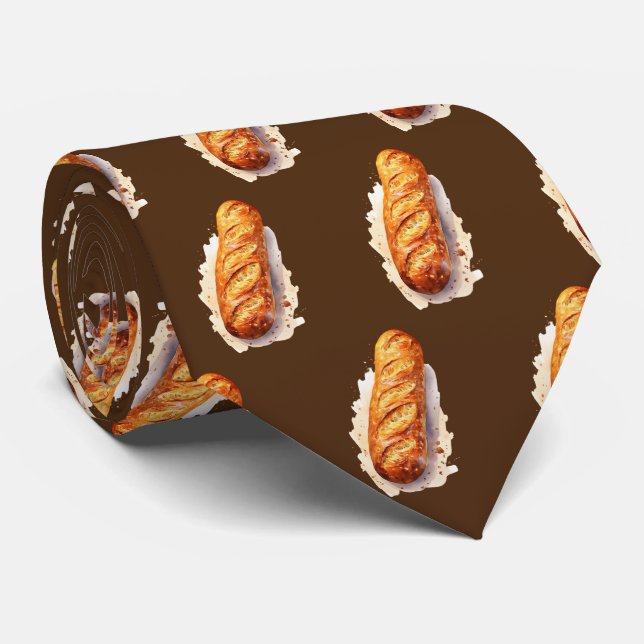 Cool tiled baking bread  neck tie (Rolled)