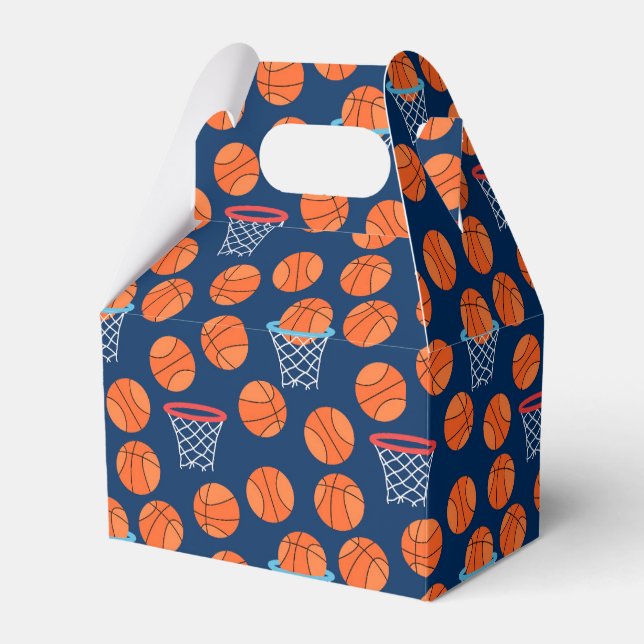 cool tiled basketball sports pattern  favor boxes (Front Side)