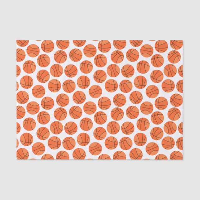 cool tiled basketball sports pattern  tissue paper (Front)