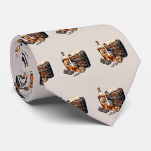 Cool tiled bourbon pattern  neck tie