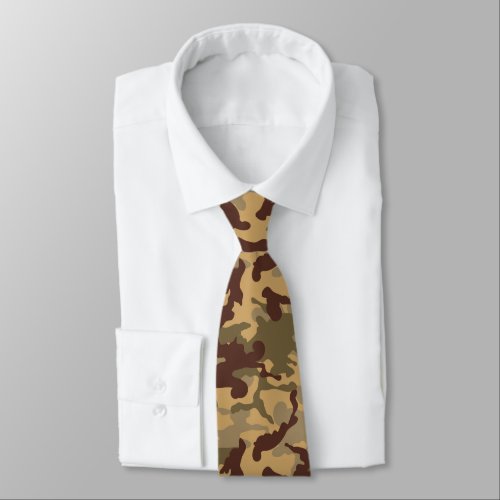 cool tiled camo pattern  neck tie