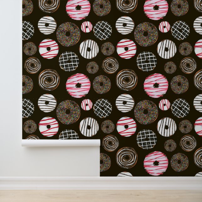 Cool tiled doughnut pattern wallpaper  (Application)