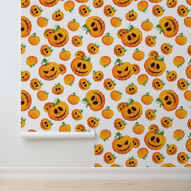Cool tiled Halloween pumpkins  Wallpaper (Application)