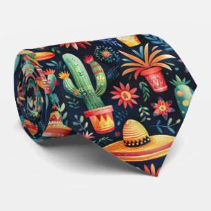 Cool tiled Mexican pattern  Neck Tie
