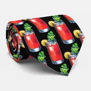 Cool tiled pattern cocktail bartender neck tie