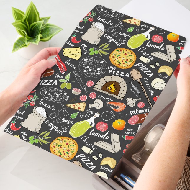 Cool tiled pizza pattern  envelope mailers (Desk)