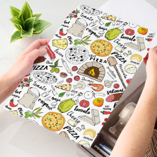 Cool tiled pizza pattern envelope mailers