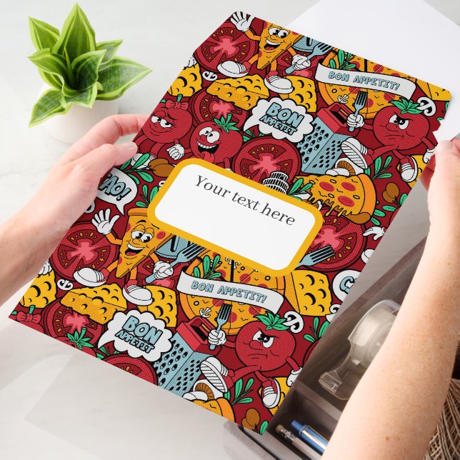 Cool tiled pizza pattern text box  envelope mailers (Desk)