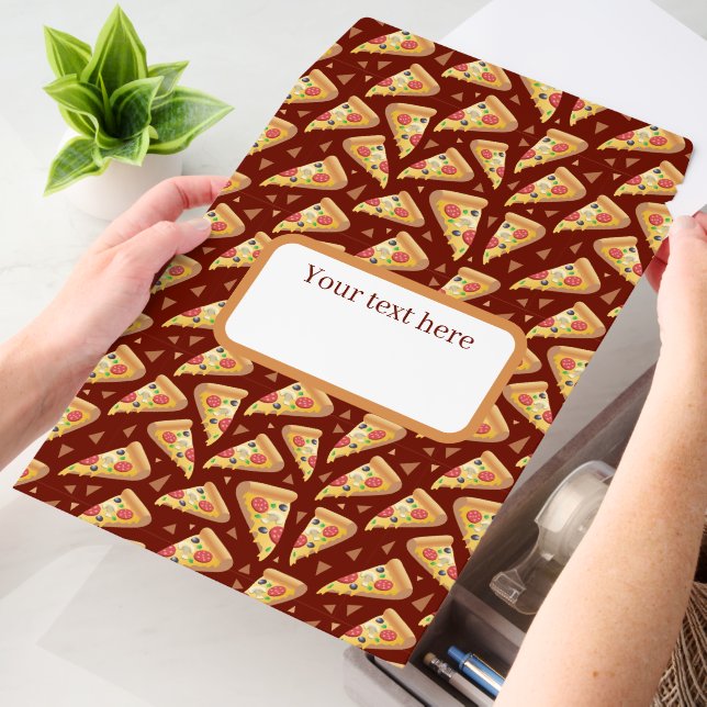 Cool tiled pizza pattern text box envelope mailers (Desk)