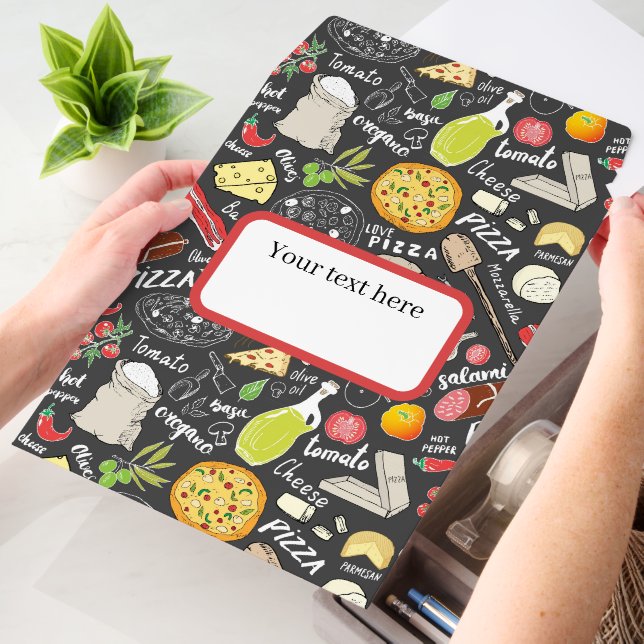 Cool tiled pizza pattern text box envelope mailers (Desk)