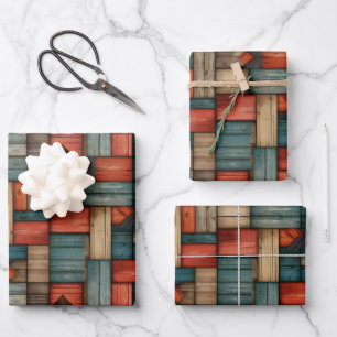 Cool tiled retro Western pattern Wrapping Paper Sheets