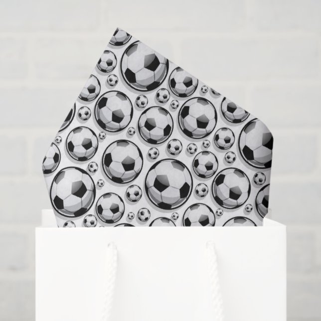 Cool tiled Soccer sports lovers ball pattern Tissue Paper (Gift Bag)