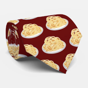 Cool tiled spaghetti pattern neck tie