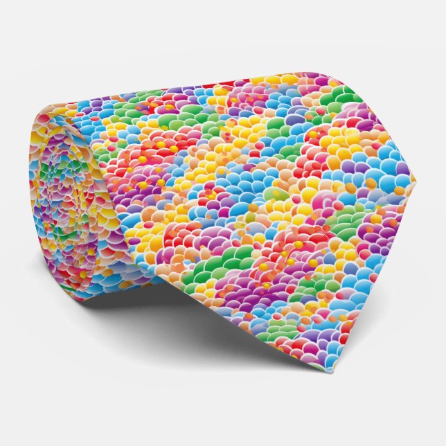 Cool tiled sprinkle pattern bakery  neck tie (Rolled)