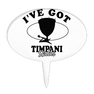 Cool Timpani musical instrument designs Cake Topper