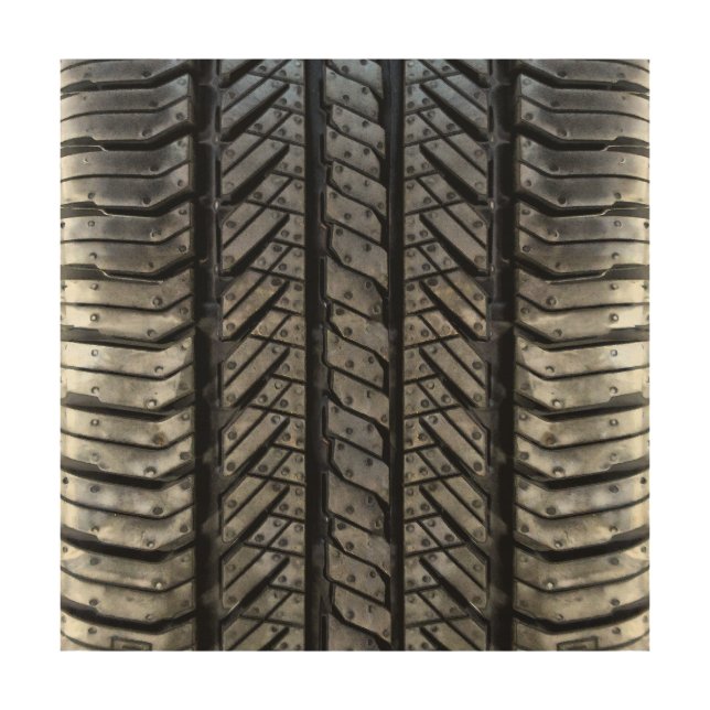 Cool Tire Rubber Automotive Texture Decor (Front)