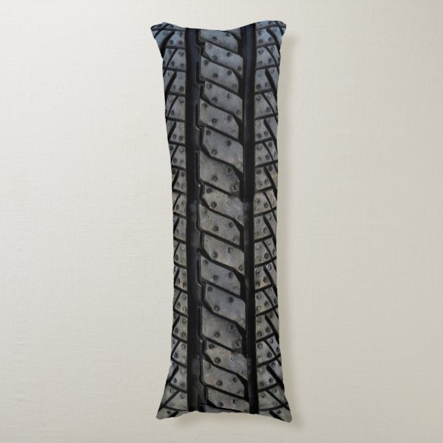 Cool Tire Rubber Automotive Texture Decor Body Pillow (Front Vertical)