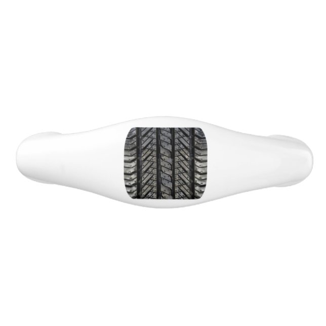 Cool Tire Rubber Automotive Texture Decor Ceramic Drawer Pull (Front)