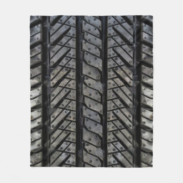 Cool Tire Rubber Automotive Texture Decor Fleece Blanket (Front)