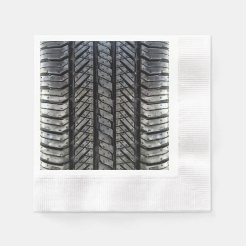 Cool Tire Rubber Automotive Texture Decor Paper Napkins