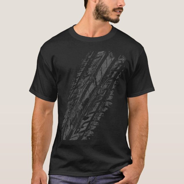 Cool Tire Tread Texture  T-Shirt (Front)