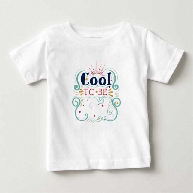 Cool to be Blue Red Baby T-Shirt (Front)